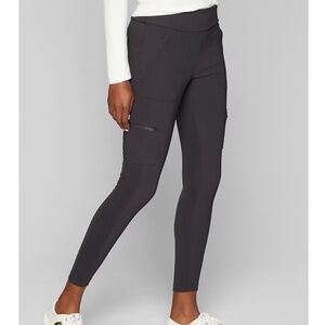 Athleta Highland Hybrid Cargo Tight Size 4 CLNC Charcoal Grey NWT